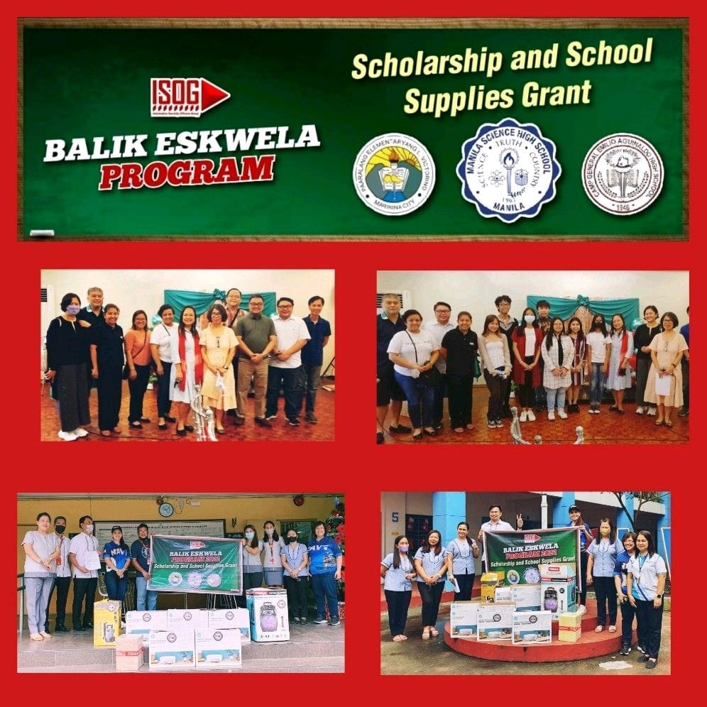 ISOG Balik Eskwela Program - Scholarship and School Supplies Grant - ISOG